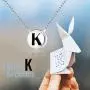 LUHE Initial Necklace Sterling Silver Circle Engraved Name 26 Letter Alphabet Pendant Necklace Jewelry Gifts for Women Teens Girls LUHE Initial Necklace Sterling Silver Circle Engraved Name 26 Letter Alphabet Pendant Necklace Jewelry Gifts for Women Teens Girls