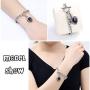 Feather Mother Heart Cremation Urn Bracelet Memorial Ashes Keepsake Chain Bracelets Ash Holders Jewelry