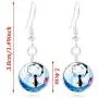 WKS Coraline Necklace Bracelet and Earring 3 Sets Movie Pendant Keyring Cosplay Jewelry Gift for Girls and Women, Silver, Medium