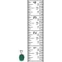 YoTreasure 0.60'' Green Onyx Solid 925 Solid Sterling Silver Chain Pendant YoTreasure 0.60'' Green Onyx Solid 925 Solid Sterling Silver Chain Pendant