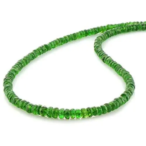NirvanaIN Genuine Chrome Diopside Necklace Stunning Elegant Necklace Green Stone Necklace Healing Necklace Adjustable Sterling Silver Lock Necklace