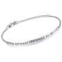 NINAMAID “She believed she could so she did” Engraved 925 Sterling Silver Inspirational Bangle Bracelets