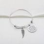 Memory Bracelet with Guardian Angel Loss Jewelry Remember Loved One You Left Me Beautiful Memories Bracelet