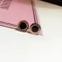Arain Titanium Steel Stud earring Two Tone Round Black Disc Charm Dangle Drop Earrings Hypoallergenic Fashion Earrings for Women Girls Arain Titanium Steel Stud earring Two Tone Round Black Disc Charm Dangle Drop Earrings Hypoallergenic Fashion Earrings for Women Girls