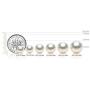 Handpicked AAA Cultured Freshwater Black Pearls 7.5-8mm Rhodium-plated 925 Silver Hook Dangling Earrings