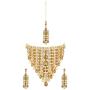 Efulgenz Indian Crystal Rhinestone Choker Neckalce Earrings Maangtikka Wedding Bridal Jewelry Set