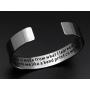 MS. CLOVER Gifts for Teacher, What I Learned from You-Thank You for Helping Me Grow Hand Stamped Stainless Steel Cuff Bracelets, Teacher Gift, Graduation Gifts.