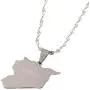 Stainless Steel Syria Map Flag Pendant Necklaces Syrians Jewelry