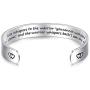 LParkin Encouragement Bracelet Warrior Bracelet Fate Whispers to The Warrior You Cannot Withstand The Storm. I Am The Storm