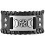 HZMAN Tree of Life Nordic Viking Bracelet with Yggdrasil Amulet - Pagan Jewelry of Moon and Star