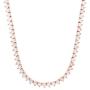 Unisex 1 Row Tennis Necklace Choker Chain Lab Created Diamonds 4MM 3 Prong Stone One Row Tennis Solitaires Multi Color 16-24 inches