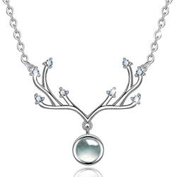 EUDORA Sterling Silver 100 Languages I Love You Necklace, 925 Projective Sparkly Novelty Pendant, Romantic Love Memory Gift for Her/Girl/Girlfriend/Wife