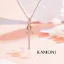 KAMONI Sailor Moon Wand Pendant Necklace Sterling Silver Beauty Soldiers 18K Rose Gold Plated with Cubic Zirconia CZ Necklace Adjustable Length Pearl Chain Jewelry Gifts for Women Girls KAMONI Sailor Moon Wand Pendant Necklace Sterling Silver Beauty Soldiers 18K Rose Gold Plated with Cubic Zirconia CZ Necklace Adjustable Length Pearl Chain Jewelry Gifts for Women Girls