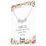 Happy Kisses Flower Girl Necklace - Your Love and Flowers Make Our Wedding Complete. Thank You - Message Card