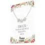 Happy Kisses Flower Girl Necklace - Your Love and Flowers Make Our Wedding Complete. Thank You - Message Card