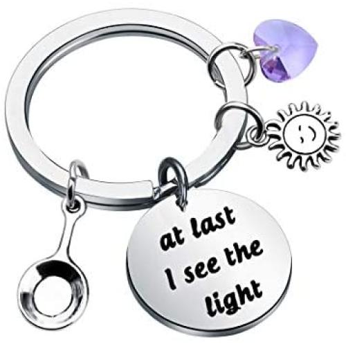 Tangled Quotes Keychain at Last I See The Light Gifts Inspirational Gifts