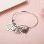 Hazado Breast Cancer Survivor Gifts Awareness Bracelet Fighter Jewelry Fuk Cancer Ribbon Bracelet You are Strong Enough to Live It