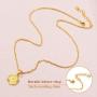 FindChic Dainty Tiny Heart/Hexagon Shaped Initial Necklace with Alphabet Letter A to Z Charms, Stainless Steel/18K Gold Plated Personalized Custom Name Necklaces for Girls & Women