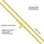 Lifetime Jewelry 3mm Scroll Chain Necklace for Women and Men 24k Real Gold Plated Lifetime Jewelry 3mm Scroll Chain Necklace for Women and Men 24k Real Gold Plated