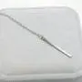 TseanYi Pearls Y Lariat Necklace Silver Pearls Pendant Chain Necklace Classic Pearl Drop Long Necklaces Bridal Necklace Jewelry for Women and Girls (Silver)