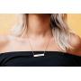 Rosa Vila Love Mama Bar Necklace, Simple Horizontal Bar Necklace, Bar Necklaces for Women and Girls, Mothers Day Jewelry, Mom Necklace, Gift for New Mothers