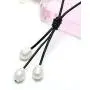 Pearlypearls 3 Freshwater Pearl Pendant Necklace on Black Leather Cord Jewelry for Women 18 Pearlypearls 3 Freshwater Pearl Pendant Necklace on Black Leather Cord Jewelry for Women 18