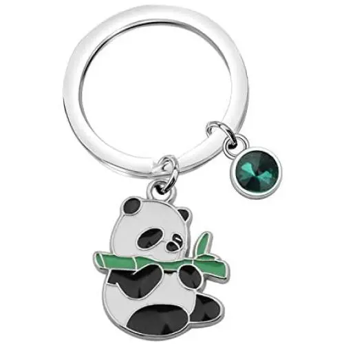 SEIRAA Panda Jewelry Cute Little Bear Panda Keychain Funny Panda Bear Gift for Pandas Lovers