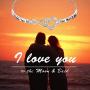 925 Sterling Silver Heart Infinity Bracelet for Women Engraved''I Love You To The Moon And Back'' Adjustable Bracelets for Daughter girlfriend Wife Valentines Day Gifts