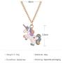 YienDoo Bohemia Necklace Trendy Simple Fashion Unicorn Pendant Gold Chain Boho Jewelry For Woman and Girls