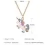 YienDoo Bohemia Necklace Trendy Simple Fashion Unicorn Pendant Gold Chain Boho Jewelry For Woman and Girls