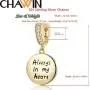 Always in My Heart Sparkling Paw Print Dangle Charm 925 Sterling Silver Dog Cat Charms Beads with CZ Stones Compatible with Pandora Charm Bracelet Necklace Gift for Women/Wife/Mother/Pet Lover Always in My Heart Sparkling Paw Print Dangle Charm 925 Sterling Silver Dog Cat Charms Beads with CZ Stones Compatible with Pandora Charm Bracelet Necklace Gift for Women/Wife/Mother/Pet Lover