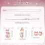 3 Pieces Jewelry Set Cat Necklace Pink Opal Pendant Rhinestone Jewelry Bracelet Set Earring Stud for Teen Girls and Women