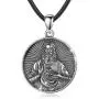 LOOVE Christian Jesus Prayer Sterling Silver Tags Necklace,''God Bless'' Vintage Pendant Religious Jewelry Gift for Men Women Teen