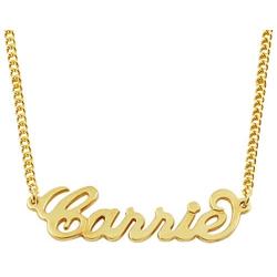 Any Personalized Name Necklace 18k Gold Over Brass Custom Made Any Name