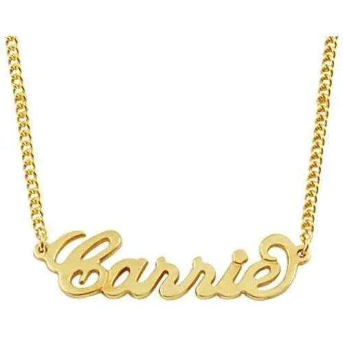 Any Personalized Name Necklace 18k Gold Over Brass Custom Made Any Name Any Personalized Name Necklace 18k Gold Over Brass Custom Made Any Name