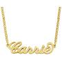 Any Personalized Name Necklace 18k Gold Over Brass Custom Made Any Name