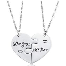 iJuqi Mother Daughter Necklace Gifts - 2PCS Mom Necklace from Daughter, Mom Gifts Daughter Gifts for Christmas Mothers Day