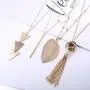 FUNRUN JEWELRY 8PCS Long Pendant Necklace Bar Pearl Knot Tassel Necklace Double Circle Arrow Leaf Y Necklace Set FUNRUN JEWELRY 8PCS Long Pendant Necklace Bar Pearl Knot Tassel Necklace Double Circle Arrow Leaf Y Necklace Set