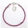 Purple Garnet Necklace Free Bracelet Gemstone Beaded Necklace January Birthstone Garnet Rhodolite Garnet Necklace Garnet Gemstone Jewelry.