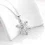 PEIMKO 925 Sterling Silver Snowflake Necklace Romantic CZ Christmas Snowflake Pendant Necklace Jewelry Gifts for Women Girls 18'' Silver Chain PEIMKO 925 Sterling Silver Snowflake Necklace Romantic CZ Christmas Snowflake Pendant Necklace Jewelry Gifts for Women Girls 18'' Silver Chain