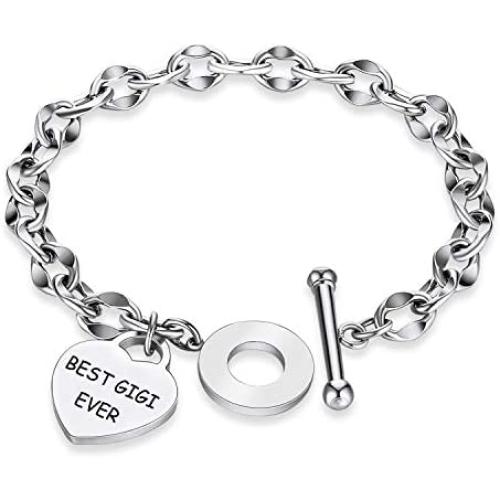 G-Ahora Gift for Grandma,Best Gigi Nana Mimi Ever Bracelet for Grandmother