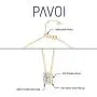 PAVOI 14K Gold Plated Post Faux Diamond Round Solitaire Pendant Halo Necklace | Gold Necklace for Women | Slider Adjustable