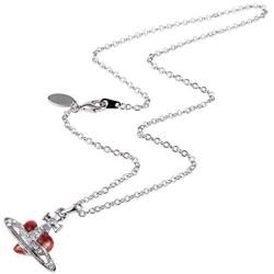 Vivienne Westwood Small dark red love track necklace with exclusive box and paper bag