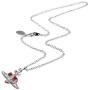 Vivienne Westwood Small dark red love track necklace with exclusive box and paper bag
