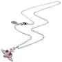 Vivienne Westwood Small dark red love track necklace with exclusive box and paper bag