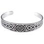 LUSSO Celtic Knot Magnetic Therapy Bracelet Stainless Steel Cuff Bangle Vintage Symbol Norse Amulet Health Care Jewelry for Women Men