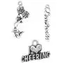 JGFinds Cheerleading Charms and Pendants - 110 Pieces (50 Pom-Pom Girl, 30 Cheerleader, 30 I Love Cheering), 20mm - 28mm, Silver Tone, DIY Cheerleader Gifts and Jewelry Making Supplies JGFinds Cheerleading Charms and Pendants - 110 Pieces (50 Pom-Pom Girl, 30 Cheerleader, 30 I Love Cheering), 20mm - 28mm, Silver Tone, DIY Cheerleader Gifts and Jewelry Making Supplies