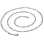 100 80 60 40 20 0 SWAG COLLECTION LOS ANGELES STAY ON TOP White Gold Chain Necklace for Men/Women/Kids 3MM 18Kt (Ct) Diamond Cut White Gold Figaro Chain 16-30 Inch USA Made!