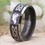 FREE Custom Engraving Three Colors(Silver/Blue/Black) The Legend of Zelda Ring- Wolf Link Ring Tungsten Carbide Wedding Bands Ring FREE Custom Engraving Three Colors(Silver/Blue/Black) The Legend of Zelda Ring- Wolf Link Ring Tungsten Carbide Wedding Bands Ring