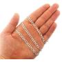 925 Italian Sterling Silver 2.5mm - 10.5mm Solid Figaro Chain, FREE Microfiber Cloth, ITProLux Link Necklace & Bracelet, Giorgio Bergamo